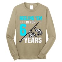 Reeling Em In For 6 Years Birthday 6th Bday Celebration Long Sleeve Shirt