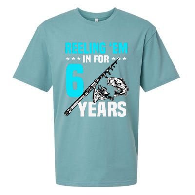 Reeling Em In For 6 Years Birthday 6th Bday Celebration Sueded Cloud Jersey T-Shirt