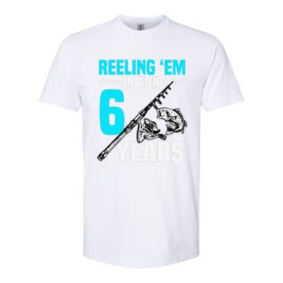 Reeling Em In For 6 Years Birthday 6th Bday Celebration Softstyle CVC T-Shirt