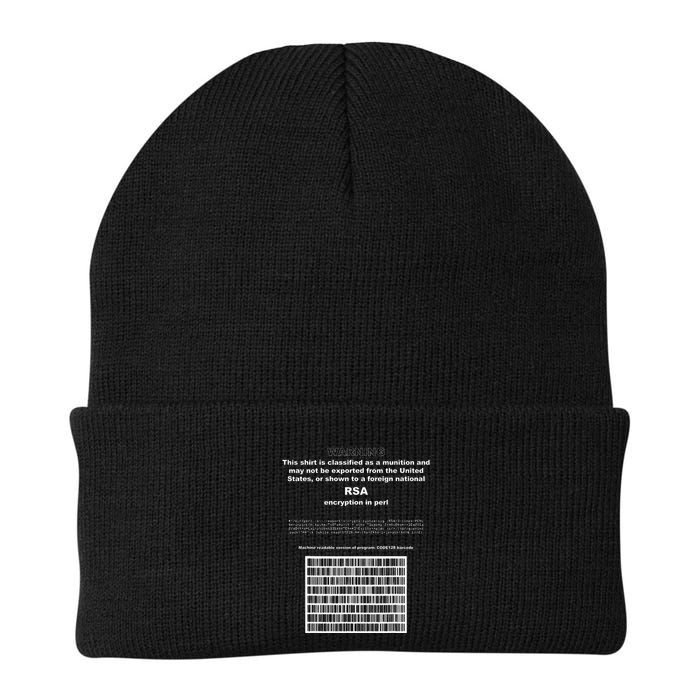 Rsa Encryption In Perl Bitcoin Cypherpunk Adam Back Barcode Knit Cap Winter Beanie