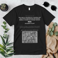 Rsa Encryption In Perl Bitcoin Cypherpunk Adam Back Barcode Premium T-Shirt