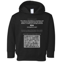 Rsa Encryption In Perl Bitcoin Cypherpunk Adam Back Barcode Toddler Hoodie