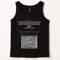 Rsa Encryption In Perl Bitcoin Cypherpunk Adam Back Barcode Tank Top