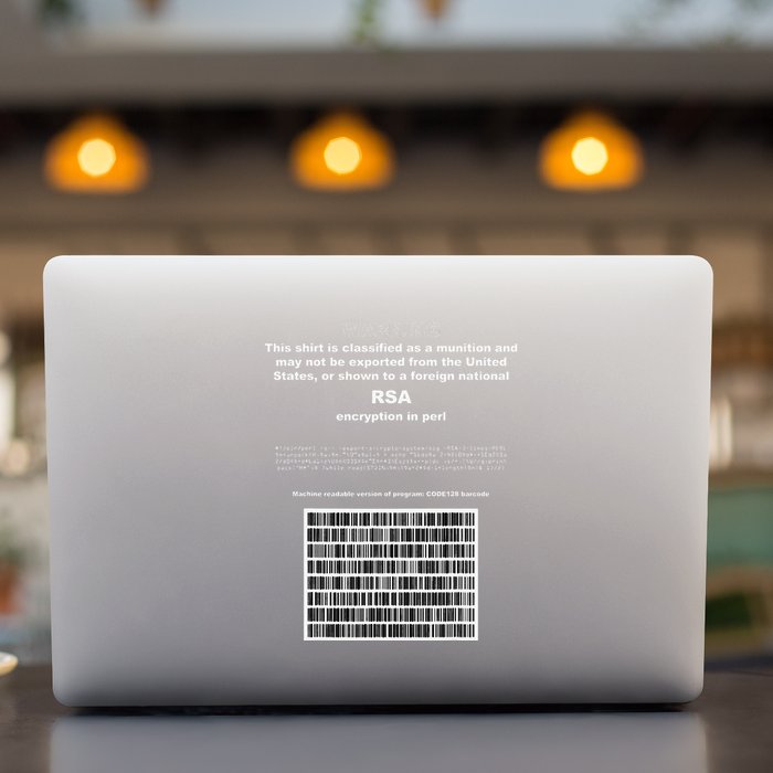 Rsa Encryption In Perl Bitcoin Cypherpunk Adam Back Barcode Permanent Decal Sticker