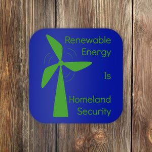 Renewable Energy Is Homeland Security Climate Change Gift Meaningful Gift Coaster