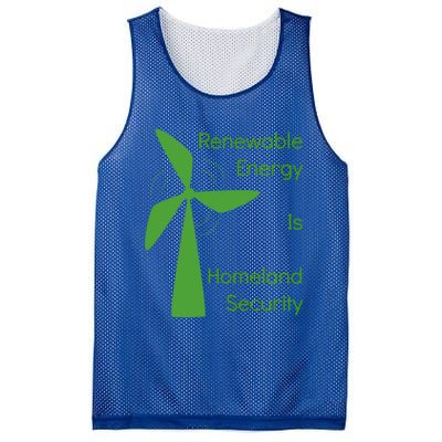 Renewable Energy Is Homeland Security Climate Change Gift Meaningful Gift Mesh Reversible Basketball Jersey Tank