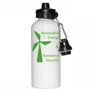 Renewable Energy Is Homeland Security Climate Change Gift Meaningful Gift Aluminum Water Bottle