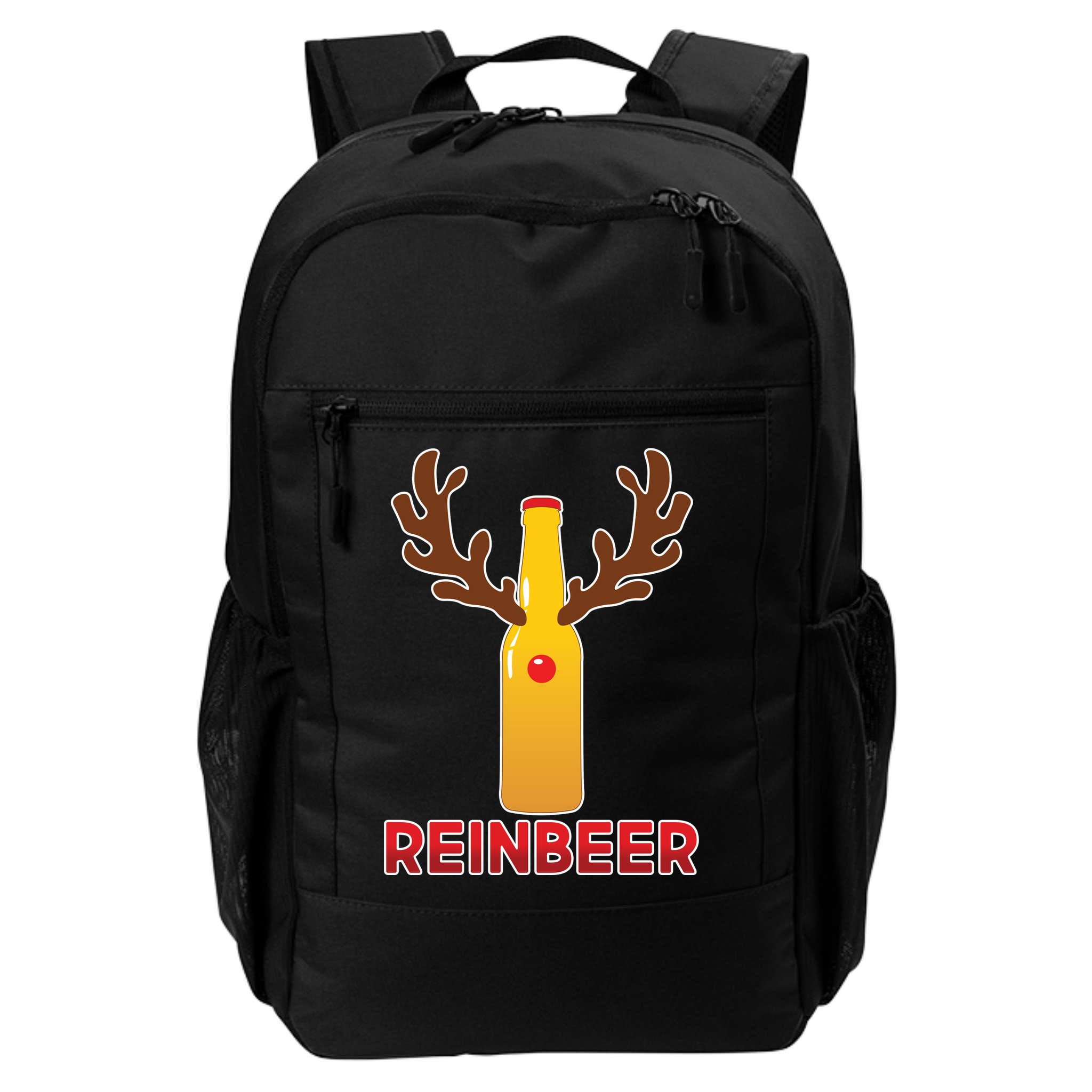 Reinbeer Funny Christmas Beer Reindeer Backpack