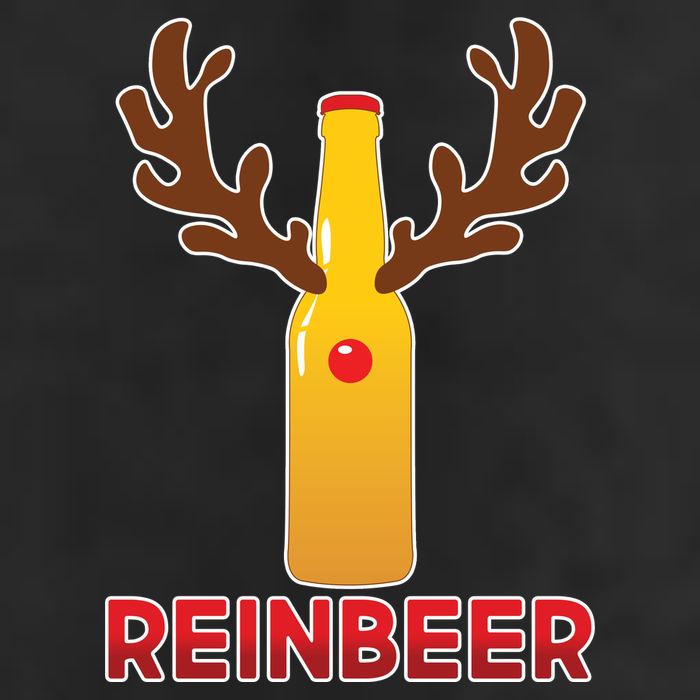 Reinbeer Funny Christmas Beer Reindeer Adult Drive Performance Visor