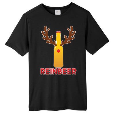 Reinbeer Funny Christmas Beer Reindeer Tall Fusion ChromaSoft Performance T-Shirt