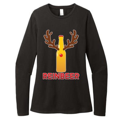 Reinbeer Funny Christmas Beer Reindeer Womens CVC Long Sleeve Shirt