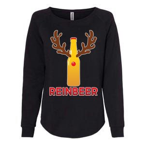 Reinbeer Funny Christmas Beer Reindeer Womens California Wash Sweatshirt