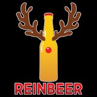 Reinbeer Funny Christmas Beer Reindeer Baby Bodysuit