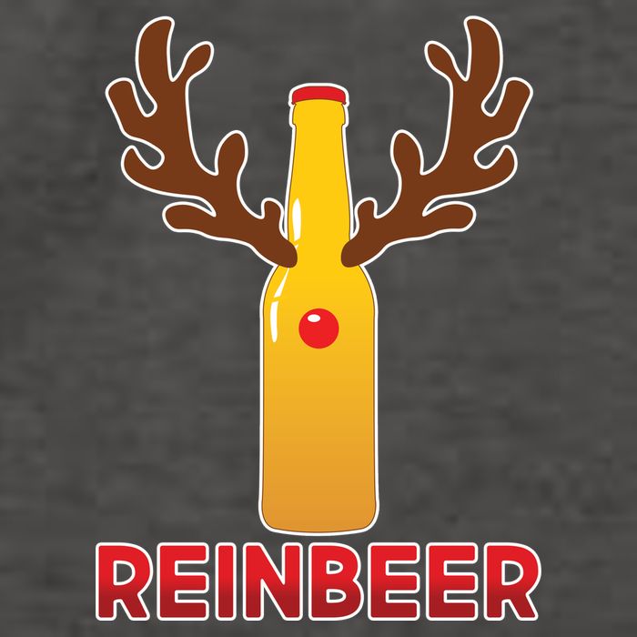 Reinbeer Funny Christmas Beer Reindeer Vector Backpack