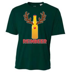 Reinbeer Funny Christmas Beer Reindeer Cooling Performance Crew T-Shirt