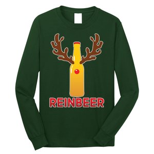 Reinbeer Funny Christmas Beer Reindeer Long Sleeve Shirt