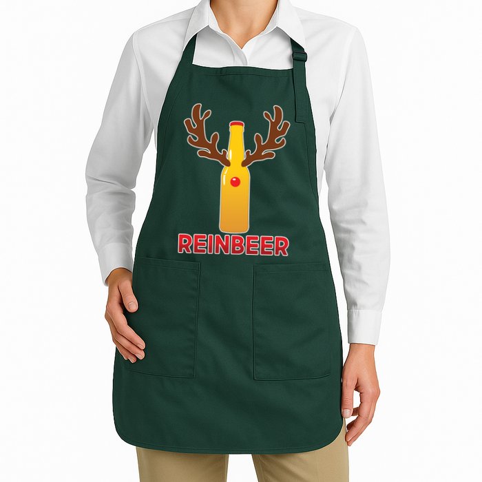Reinbeer Funny Christmas Beer Reindeer Apron
