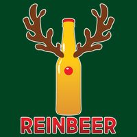 Reinbeer Funny Christmas Beer Reindeer Apron