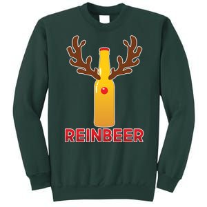 Reinbeer Funny Christmas Beer Reindeer Sweatshirt