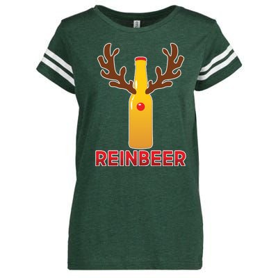 Reinbeer Funny Christmas Beer Reindeer Enza Ladies Jersey Football T-Shirt