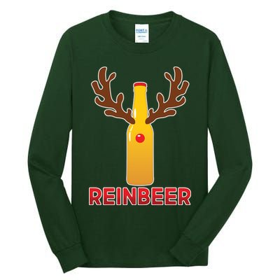 Reinbeer Funny Christmas Beer Reindeer Tall Long Sleeve T-Shirt