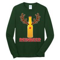 Reinbeer Funny Christmas Beer Reindeer Tall Long Sleeve T-Shirt