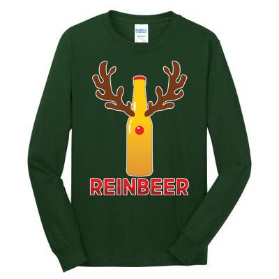 Reinbeer Funny Christmas Beer Reindeer Tall Long Sleeve T-Shirt