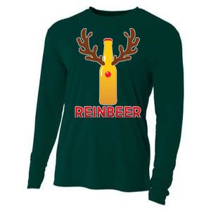 Reinbeer Funny Christmas Beer Reindeer Cooling Performance Long Sleeve Crew