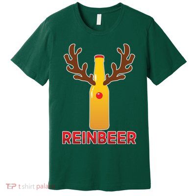 Reinbeer Funny Christmas Beer Reindeer Premium T-Shirt