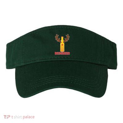 Reinbeer Funny Christmas Beer Reindeer Valucap Bio-Washed Visor