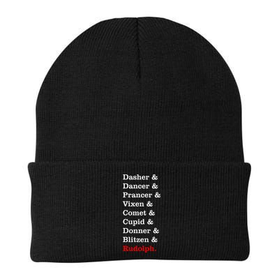Reindeer Names Funny Christmas List Rudolph Beanie