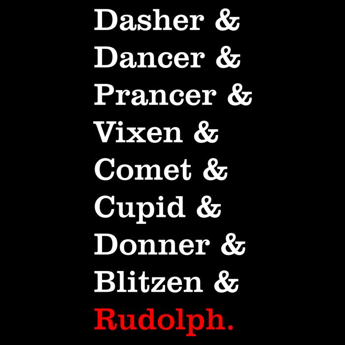 Reindeer Names Funny Christmas List Rudolph 16 in Basic Backpack