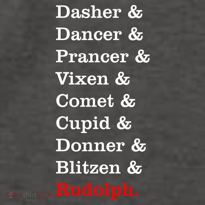 Reindeer Names Funny Christmas List Rudolph Vector Backpack