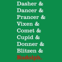 Reindeer Names Funny Christmas List Rudolph Baby Bodysuit