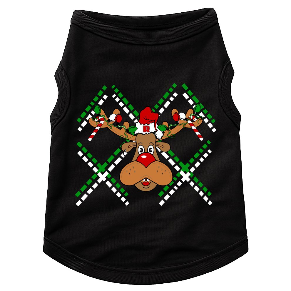 Reindeer Ugly Christmas Sweater Doggie Tank