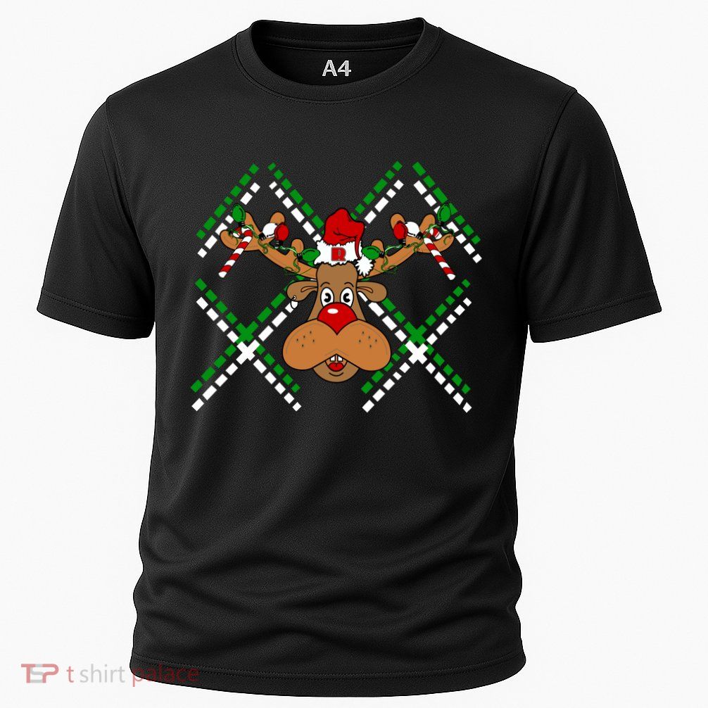 Reindeer Ugly Christmas Sweater Performance Shirt