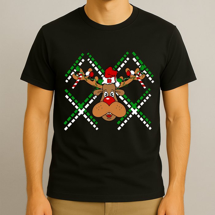Reindeer Ugly Christmas Sweater T-Shirt