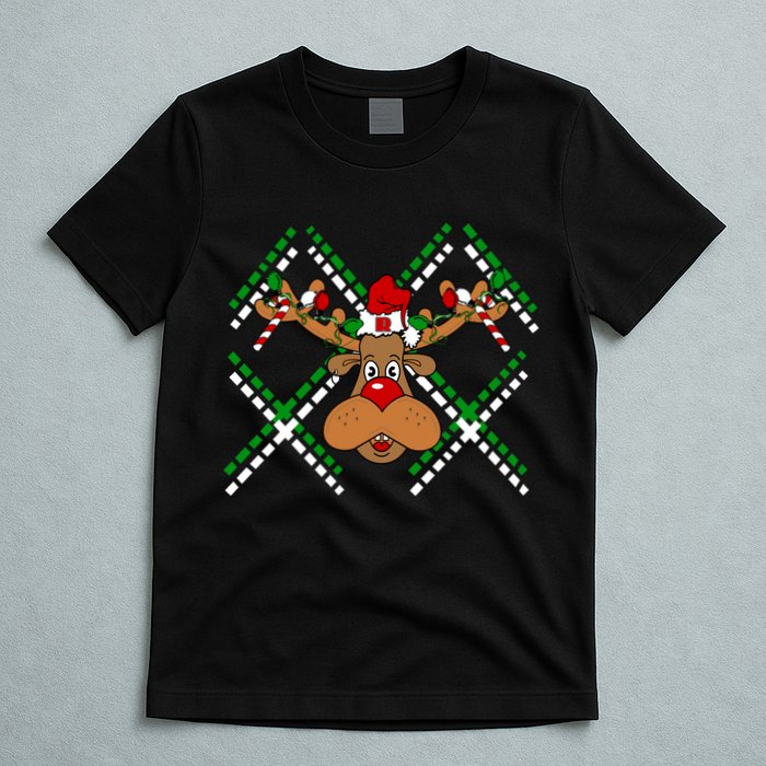 Reindeer Ugly Christmas Sweater T-Shirt