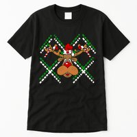 Reindeer Ugly Christmas Sweater Tall T-Shirt