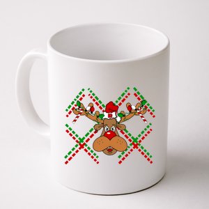 Reindeer Ugly Christmas Sweater Coffee Mug