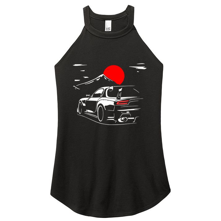 Rotary Engine Jdm Rc Car Meet Tuning Women's Perfect Tri Rocker Tank