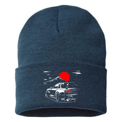 Rotary Engine Jdm Rc Car Meet Tuning Sustainable Knit Beanie