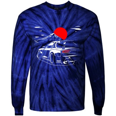 Rotary Engine Jdm Rc Car Meet Tuning Tie-Dye Long Sleeve Shirt