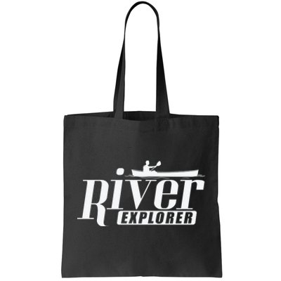 River Explorer Kayak Paddle Boat Canoeing Gift Tote Bag