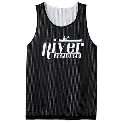 River Explorer Kayak Paddle Boat Canoeing Gift Mesh Reversible Basketball Jersey Tank