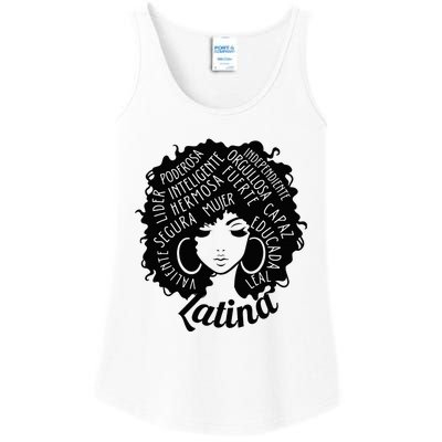 Reina Empowered Latina Poder Latina Pride Hispanic Heritage Ladies Essential Tank