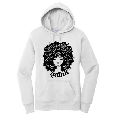 Reina Empowered Latina Poder Latina Pride Hispanic Heritage Women's Pullover Hoodie