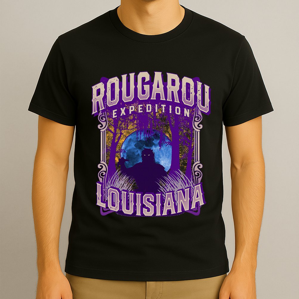 Rougarou Expedition Louisiana Swamp Monster Werewolf Legend T-Shirt