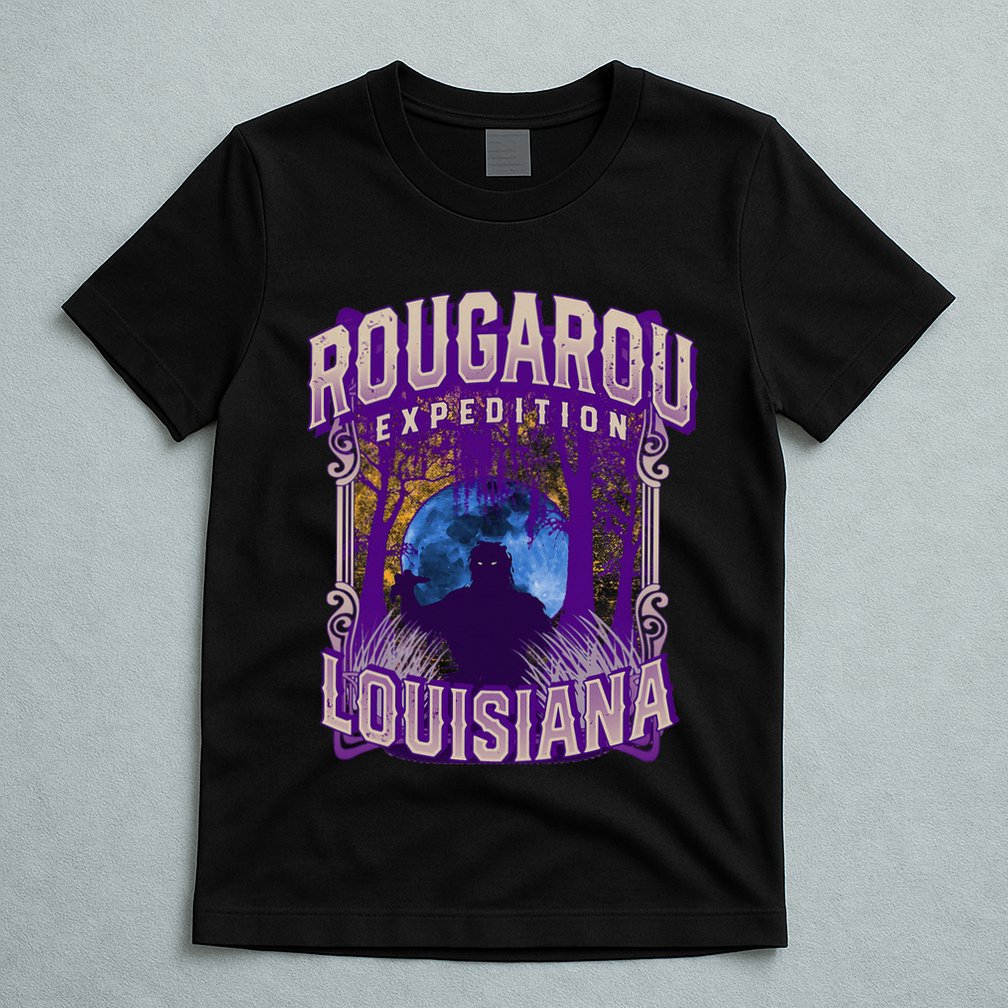 Rougarou Expedition Louisiana Swamp Monster Werewolf Legend T-Shirt