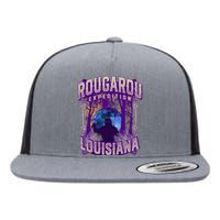 Rougarou Expedition Louisiana Swamp Monster Werewolf Legend Flat Bill Trucker Hat